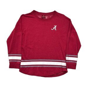 Colosseum Women's Alabama Crimson Tide Sequin Crew Neck Sweater